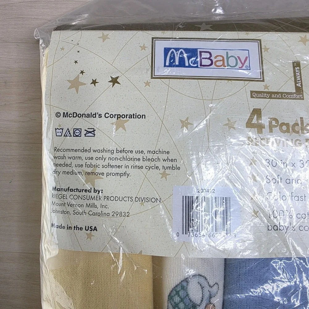 McBaby Receiving Blankets 4 Pack 30 